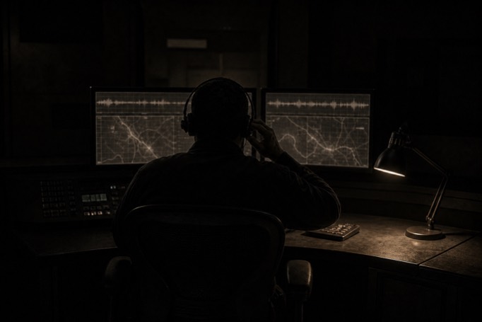 Shield of Steel dispatcher on the radio at the Memphis dispatch console at 3 a.m.